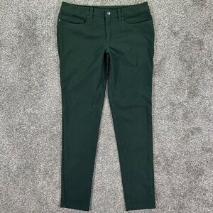 Lululemon Lab Mens Pants Size 33 Forest Green Slim Fit 5-Pocket M5ACZS
